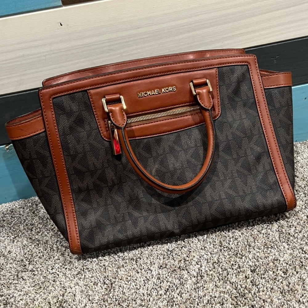 Michael Kors leather satchel
